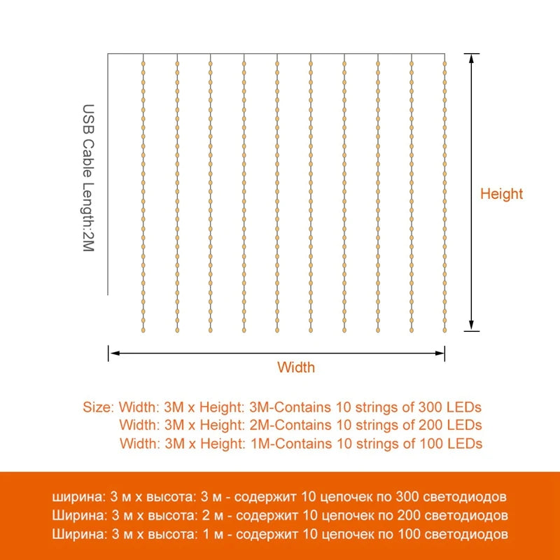 Christmas Curtain Fairy Lights – 2025 Home Décor