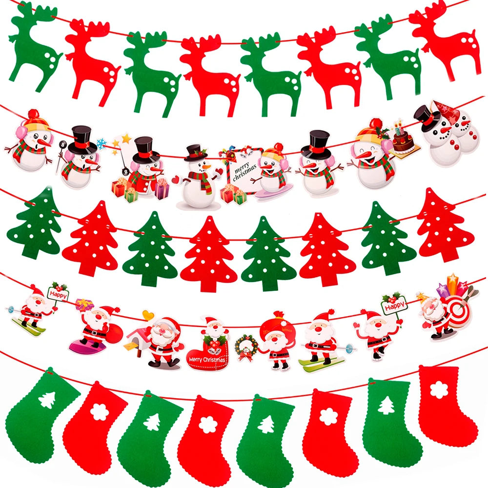 Christmas Banner Garland – Merry Christmas Decoration for Home, Navidad & Noel Décor 2025/2026