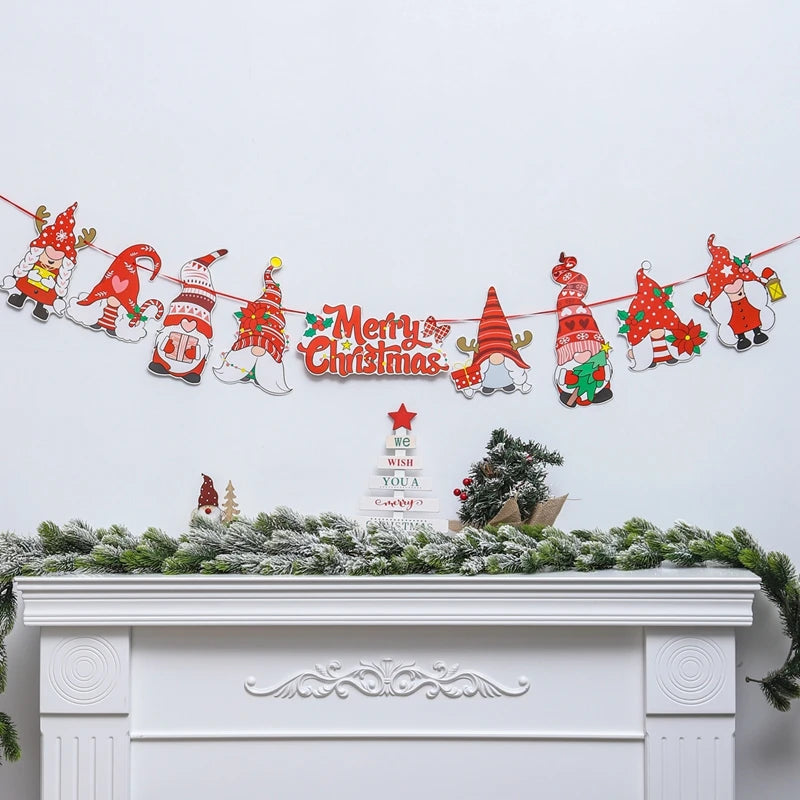 Christmas Banner Garland – Merry Christmas Decoration for Home, Navidad & Noel Décor 2025/2026