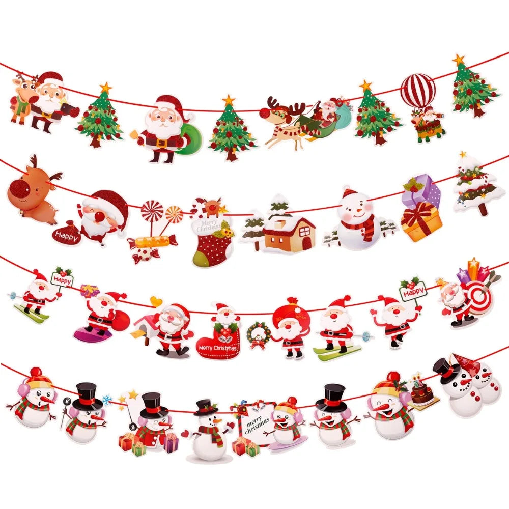 Christmas Banner Garland – Merry Christmas Decoration for Home, Navidad & Noel Décor 2025/2026