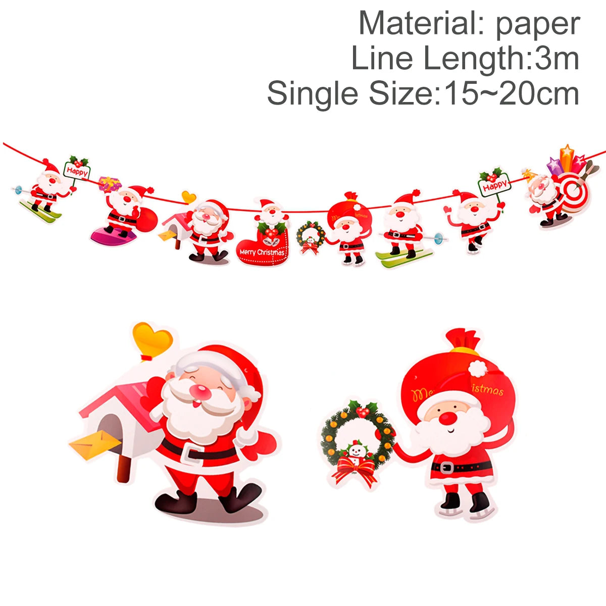 Christmas Banner Garland – Merry Christmas Decoration for Home, Navidad & Noel Décor 2025/2026