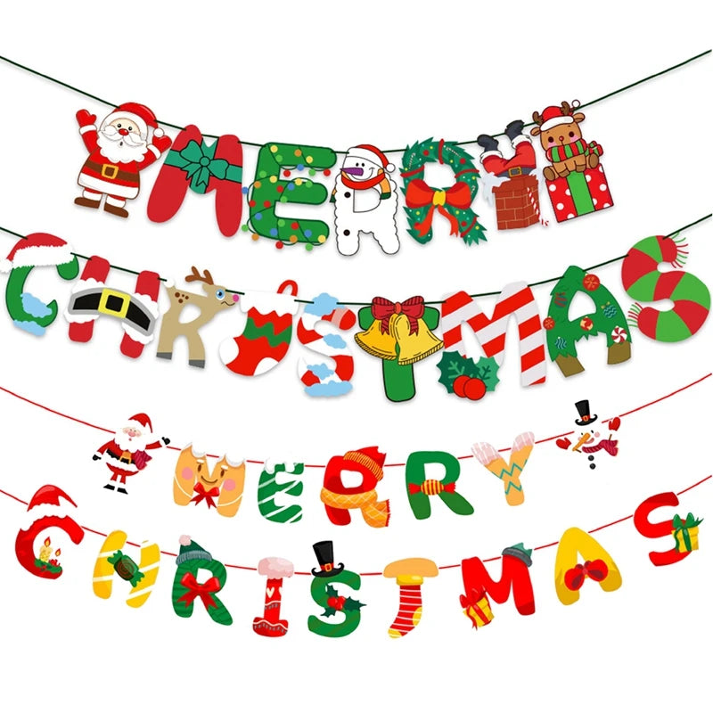 Christmas Banner Garland – Merry Christmas Decoration for Home, Navidad & Noel Décor 2025/2026