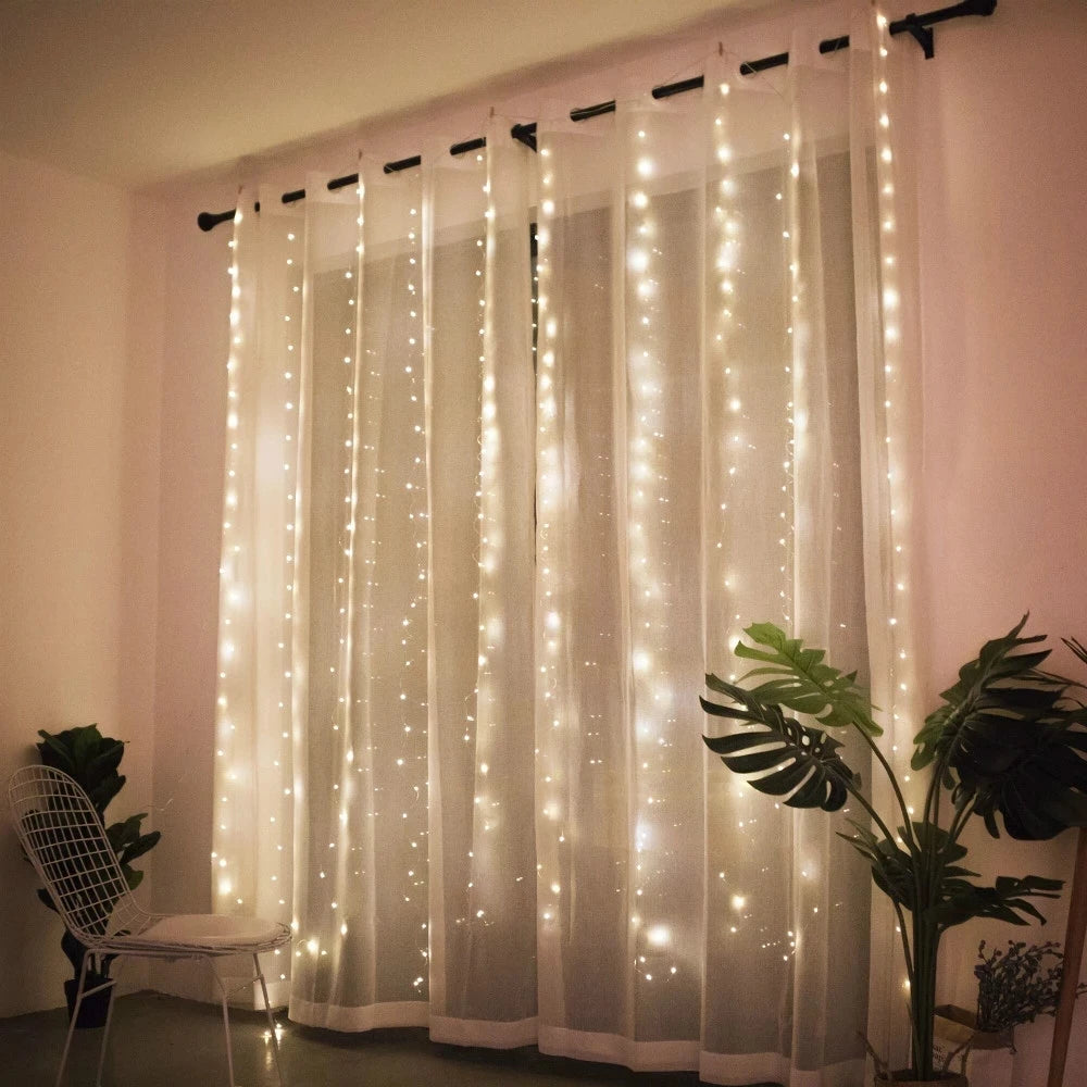 Christmas Curtain Fairy Lights – 2025 Home Décor