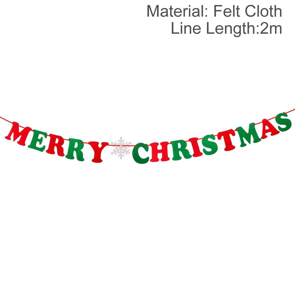 Christmas Banner Garland – Merry Christmas Decoration for Home, Navidad & Noel Décor 2025/2026