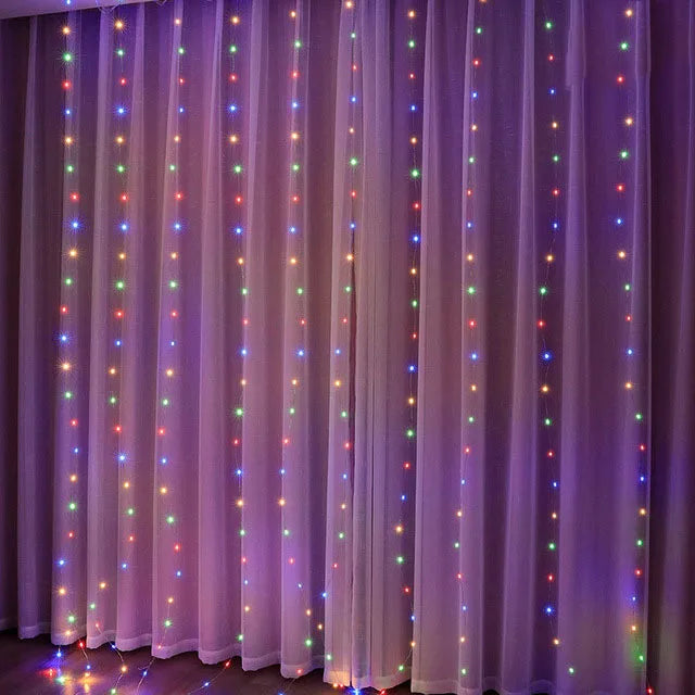 Christmas Curtain Fairy Lights – 2025 Home Décor