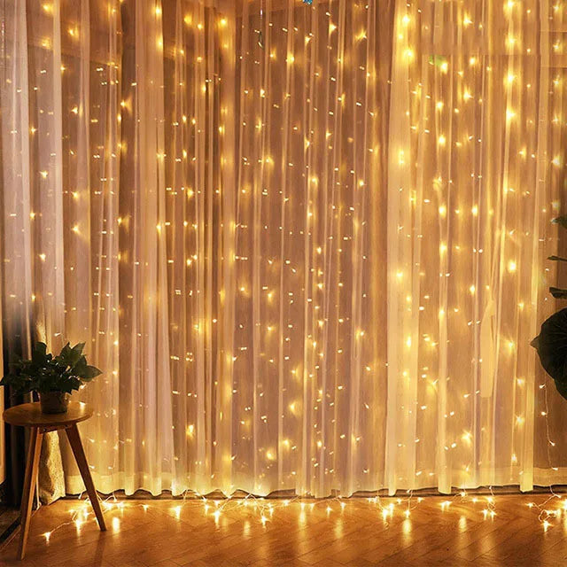 Christmas Curtain Fairy Lights – 2025 Home Décor