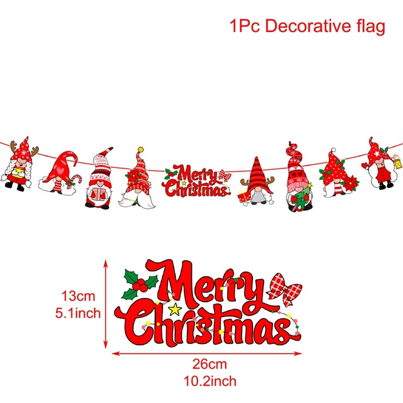 Christmas Banner Garland – Merry Christmas Decoration for Home, Navidad & Noel Décor 2025/2026