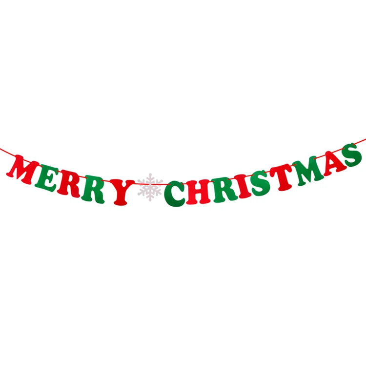 Christmas Banner Garland – Merry Christmas Decoration for Home, Navidad & Noel Décor 2025/2026
