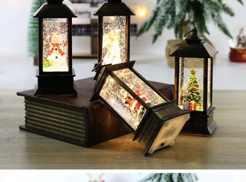 Santa Claus Crystal Wind Lights – Christmas Party Décor