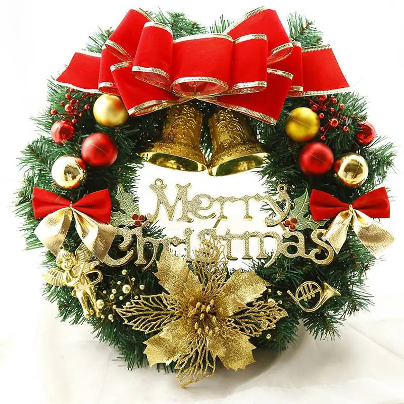 Handmade Simulation Christmas Wreath – Exquisite High-Quality Door & Window Holiday Décor
