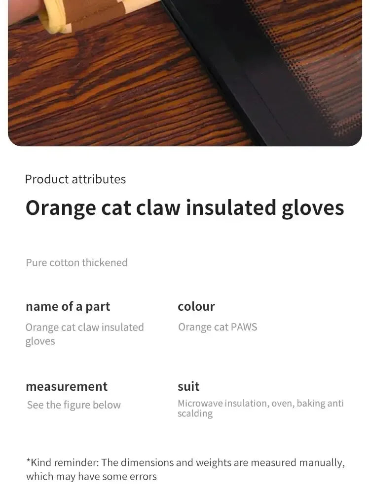 Cat Paw Oven Gloves – Heat Resistant Baking Mitts