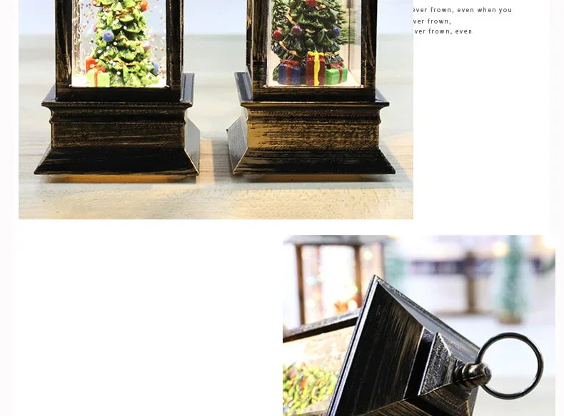 Santa Claus Crystal Wind Lights – Christmas Party Décor