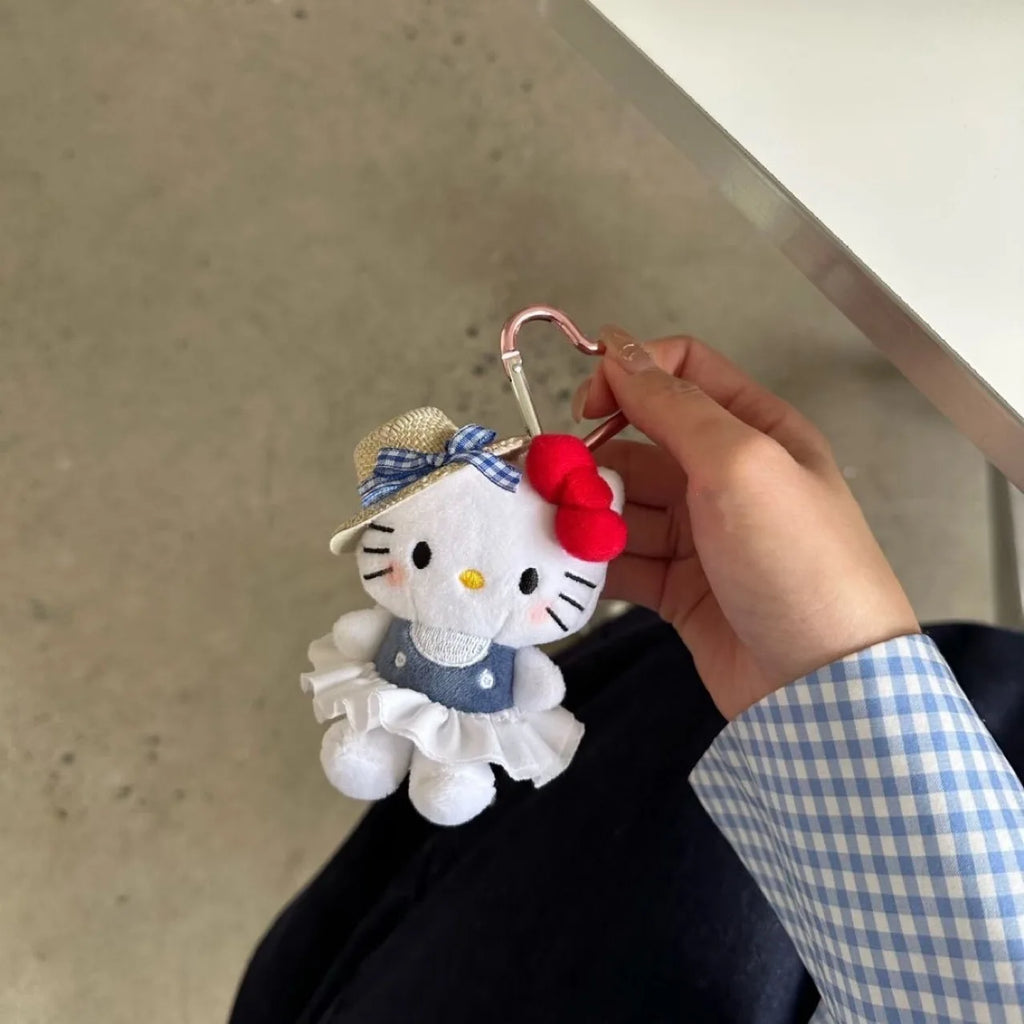 Sanrio Kawaii Hello Kitty Pendant Doll – Cute Fashion Sunglasses Keychain & Backpack Accessory, KT Cat Christmas Gift