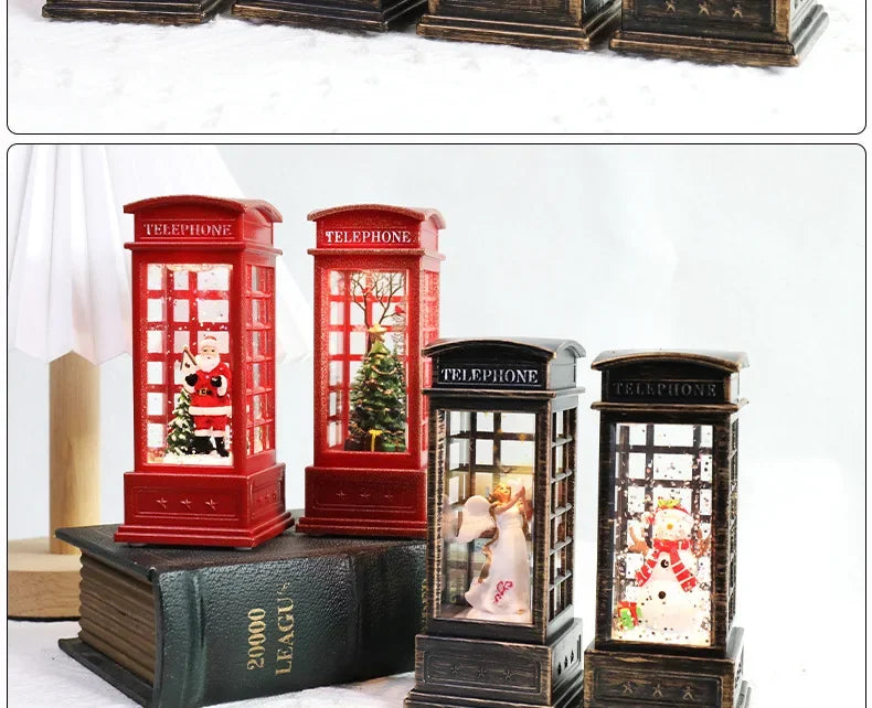 Santa Claus Crystal Wind Lights – Christmas Party Décor