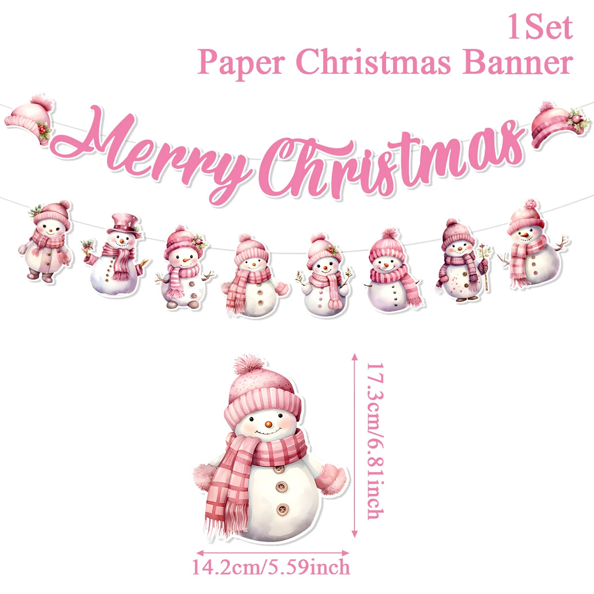 Christmas Banner Garland – Merry Christmas Decoration for Home, Navidad & Noel Décor 2025/2026