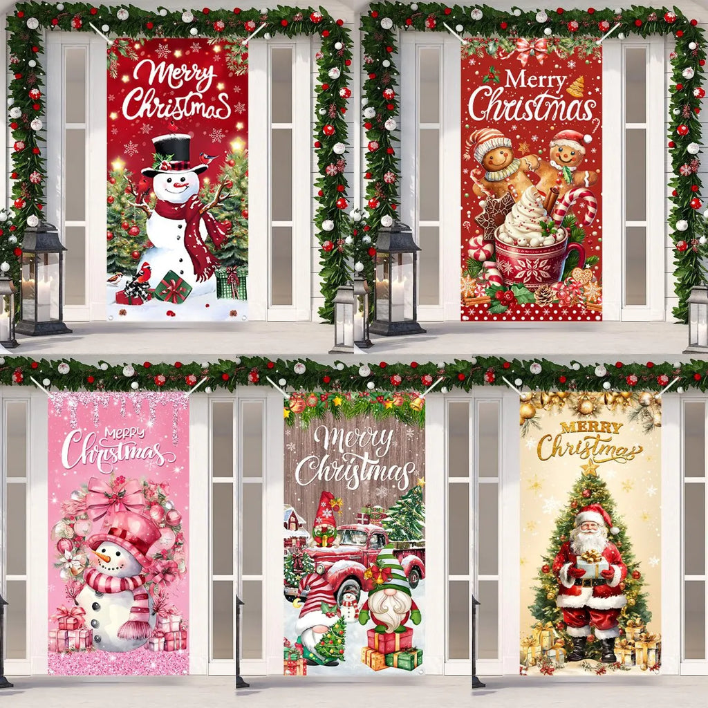 Christmas Door Banner – Merry Christmas Hanging Wall & Door Decoration for Home 2025/2026
