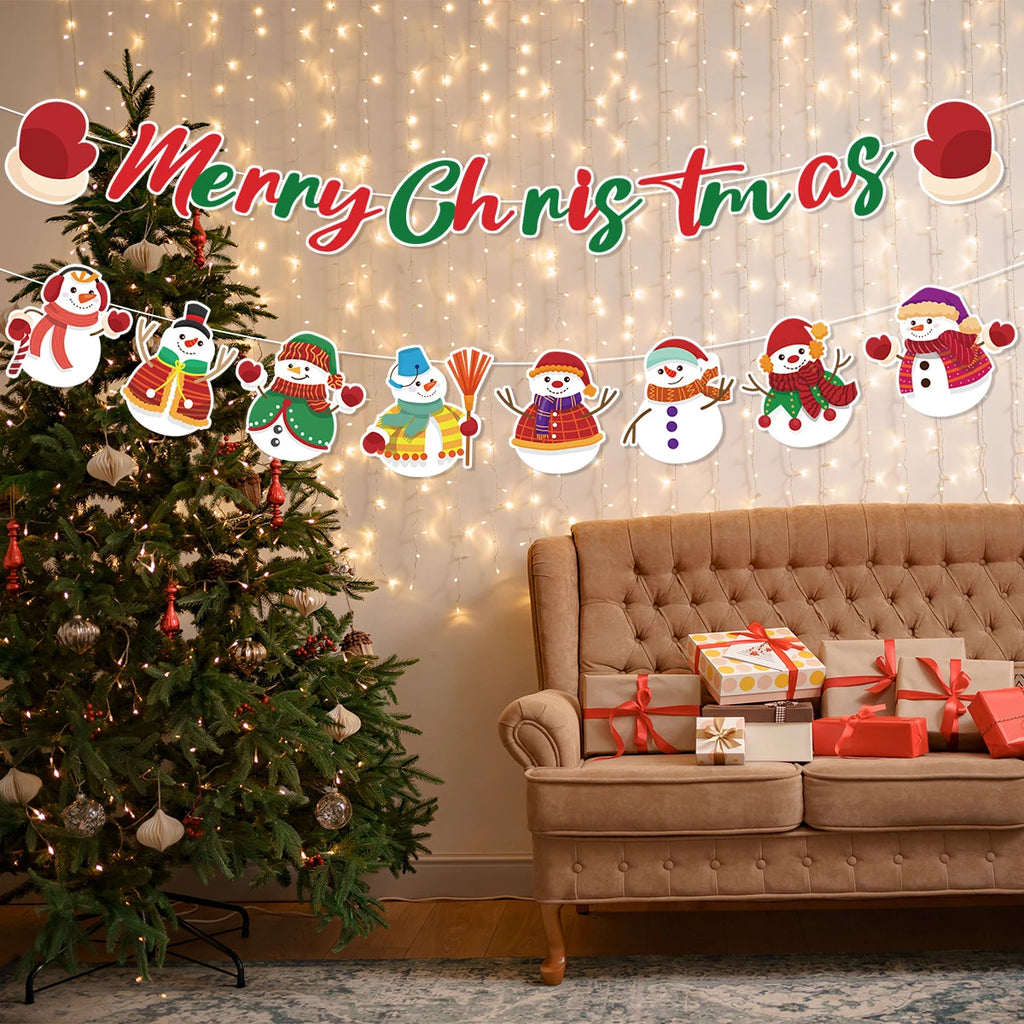 Christmas Banner Garland – Merry Christmas Decoration for Home, Navidad & Noel Décor 2025/2026