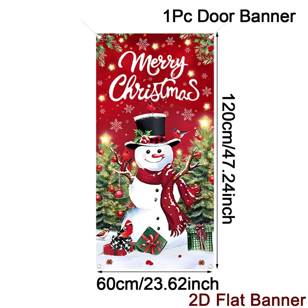 Christmas Door Banner – Merry Christmas Hanging Wall & Door Decoration for Home 2025/2026