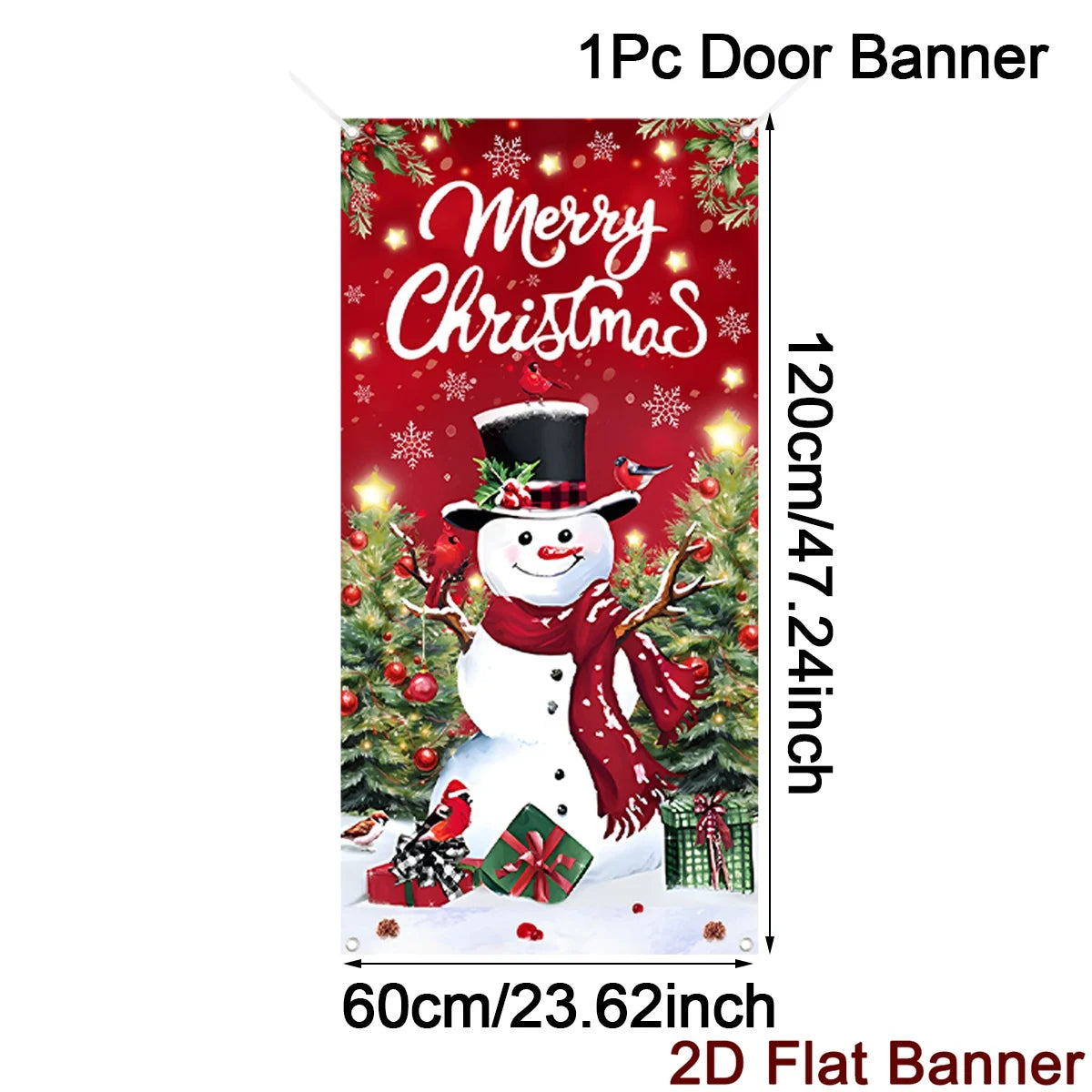 Christmas Door Banner – Merry Christmas Hanging Wall & Door Decoration for Home 2025/2026