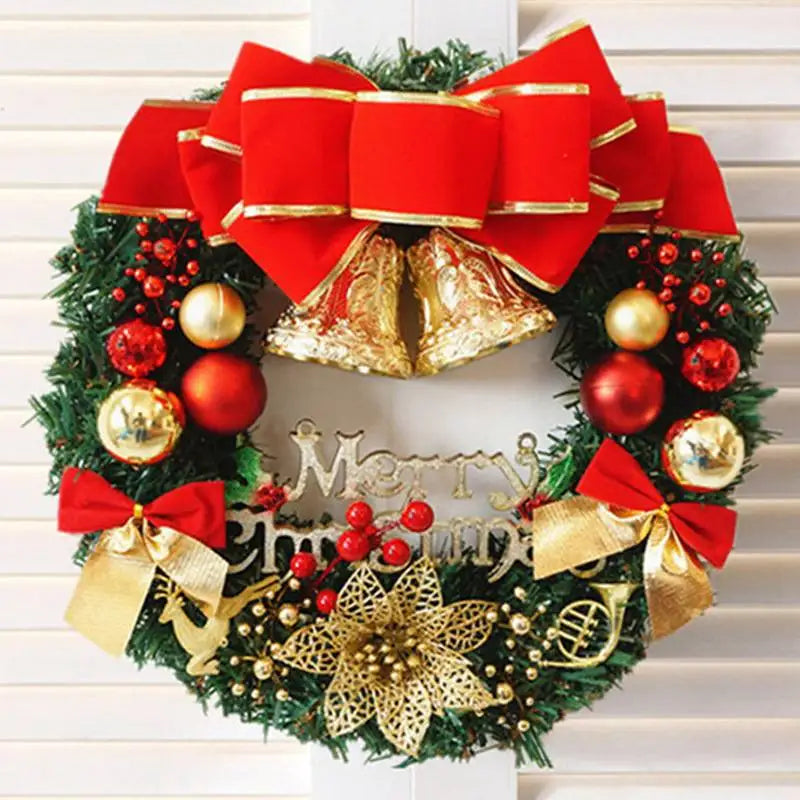Handmade Simulation Christmas Wreath – Exquisite High-Quality Door & Window Holiday Décor