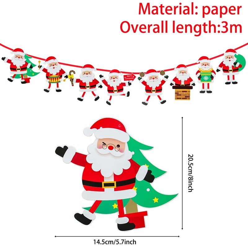 Christmas Banner Garland – Merry Christmas Decoration for Home, Navidad & Noel Décor 2025/2026