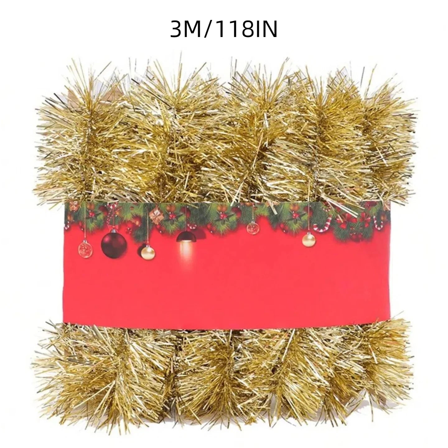 Artificial Pine Christmas Garland – Greenery Holiday Decoration for Indoor & Outdoor, Fireplaces & Parties