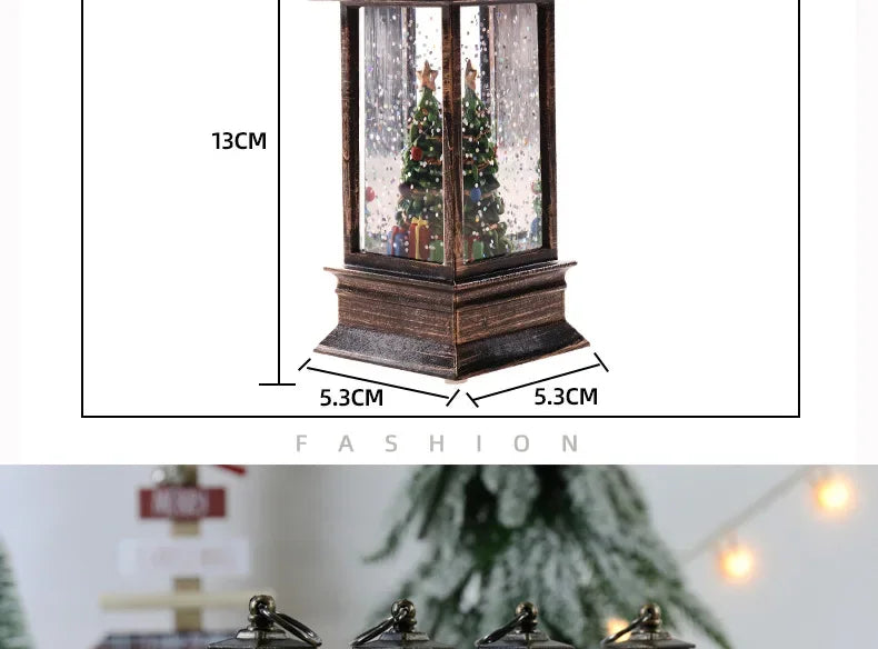 Santa Claus Crystal Wind Lights – Christmas Party Décor