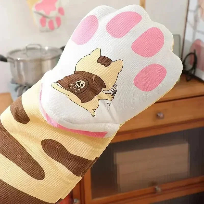 Cat Paw Oven Gloves – Heat Resistant Baking Mitts