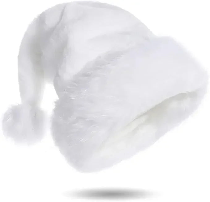 Christmas Santa Hats for Adults – Men & Women Holiday Hats in Red, Green, Blue, Pink, Purple, Black & White
