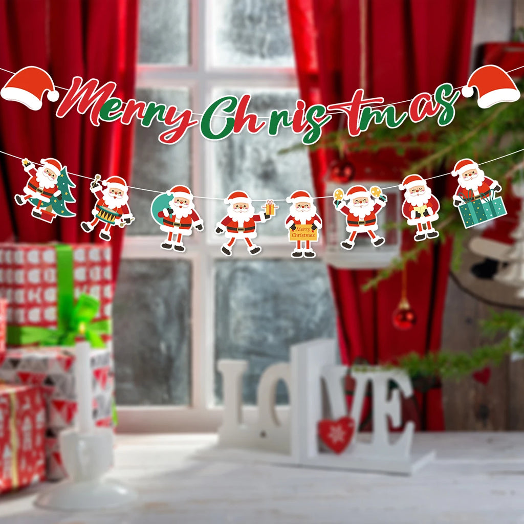 Christmas Banner Garland – Merry Christmas Decoration for Home, Navidad & Noel Décor 2025/2026