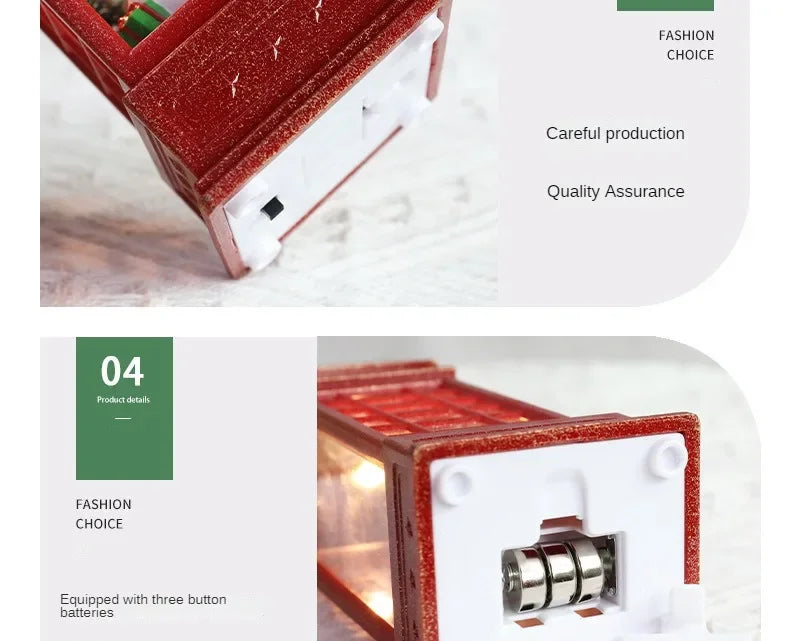 Santa Claus Crystal Wind Lights – Christmas Party Décor