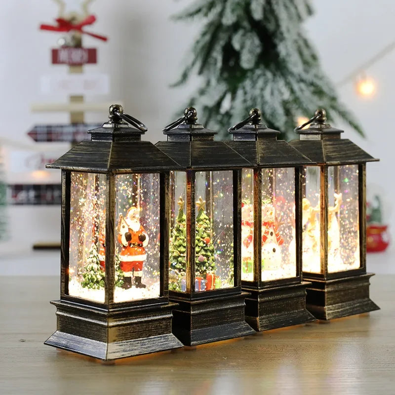 Santa Claus Crystal Wind Lights – Christmas Party Décor