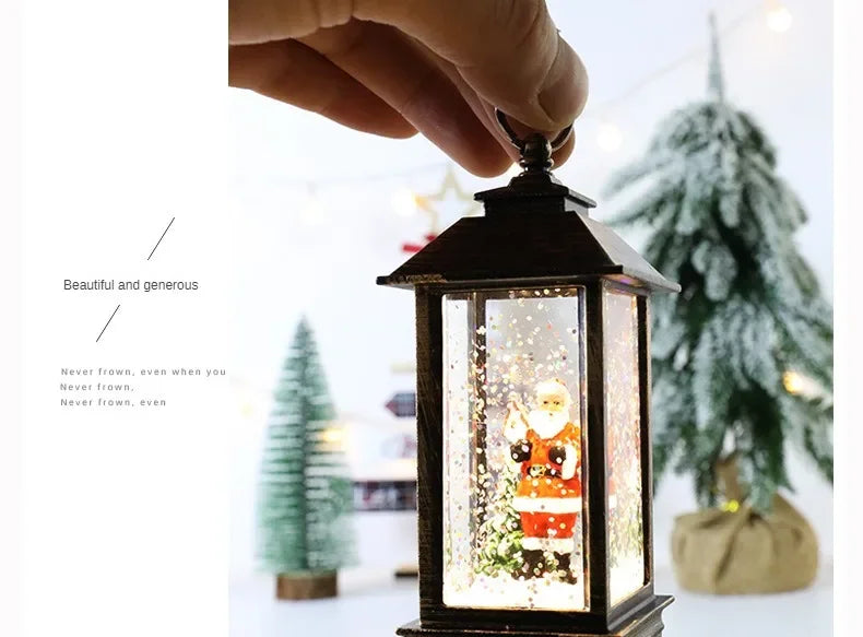 Santa Claus Crystal Wind Lights – Christmas Party Décor
