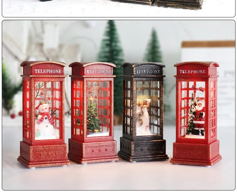 Santa Claus Crystal Wind Lights – Christmas Party Décor