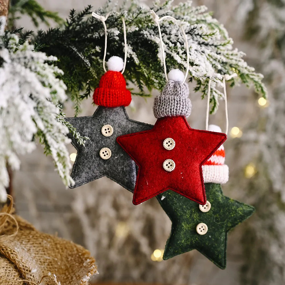 Shimmering Red Star Christmas Ornaments – DIY Tree Decorations & Holiday Home Accents