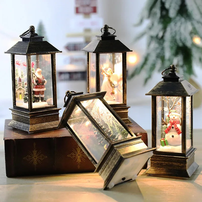Santa Claus Crystal Wind Lights – Christmas Party Décor