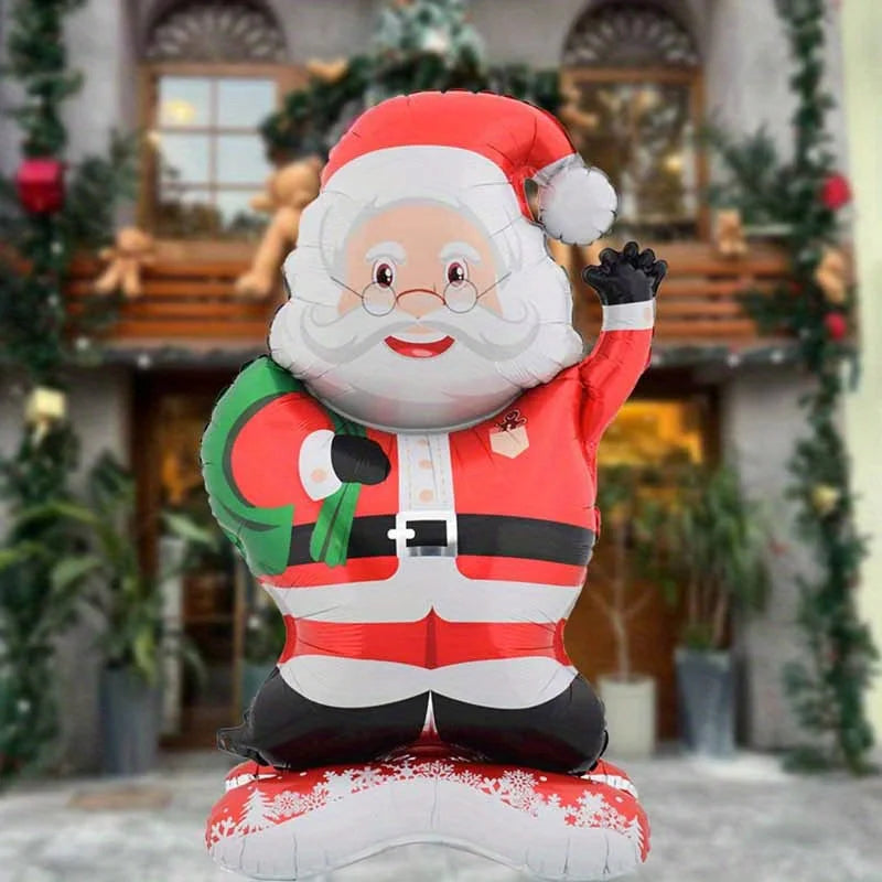 1/2PCS Standing Santa Claus Foil Balloon – Christmas Party Decoration, Holiday & New Year Themed Family Party Décor