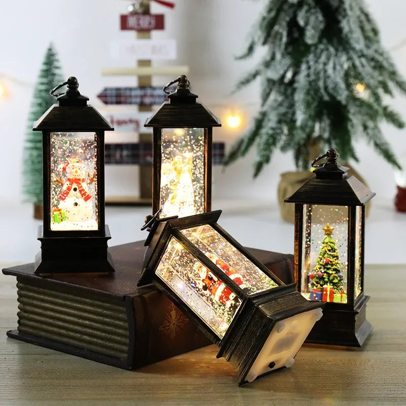 Santa Claus Crystal Wind Lights – Christmas Party Décor