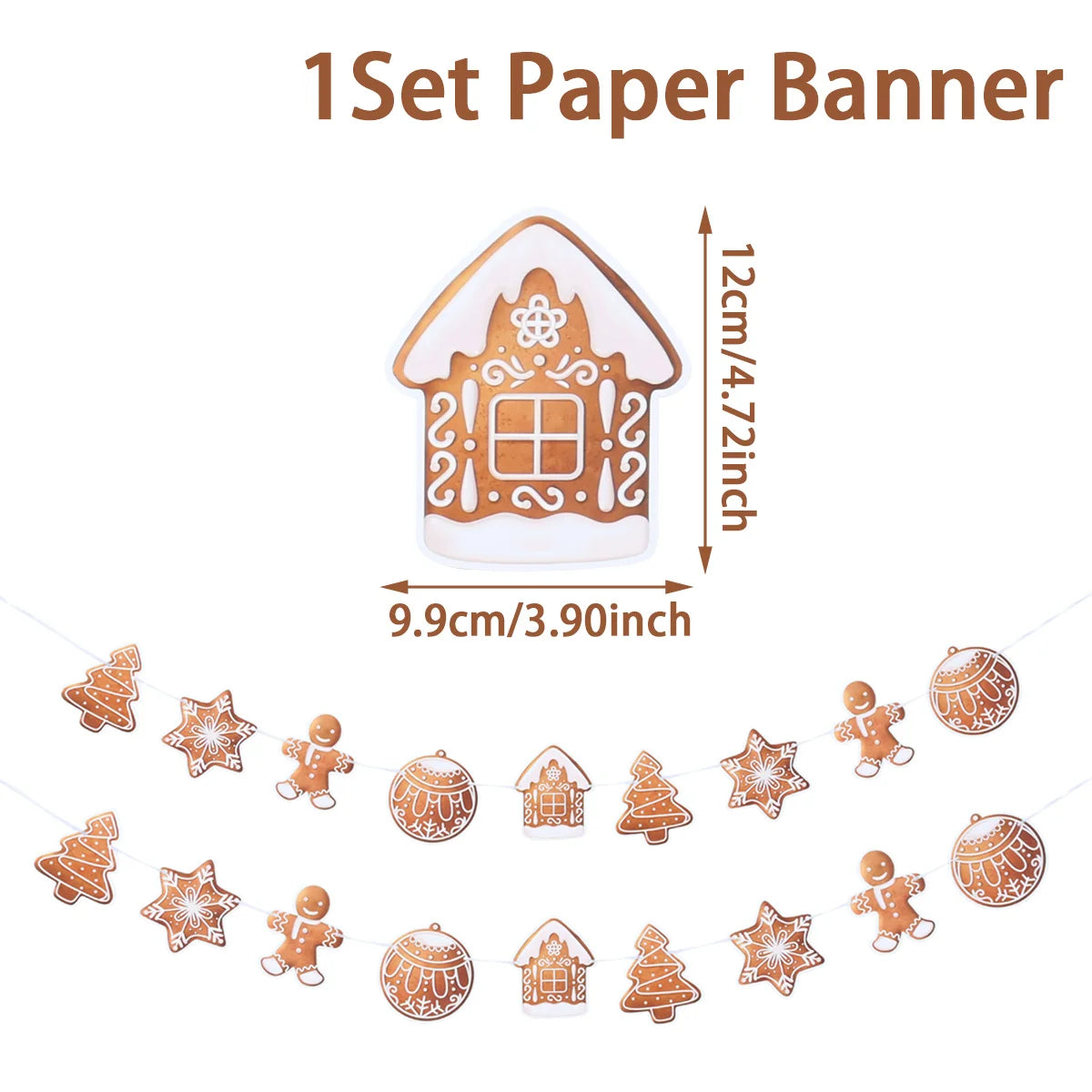 Christmas Banner Garland – Merry Christmas Decoration for Home, Navidad & Noel Décor 2025/2026