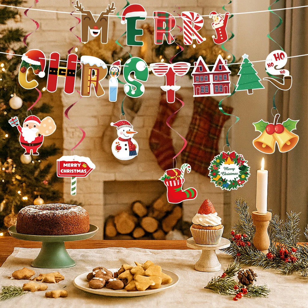 Christmas Banner Garland – Merry Christmas Decoration for Home, Navidad & Noel Décor 2025/2026