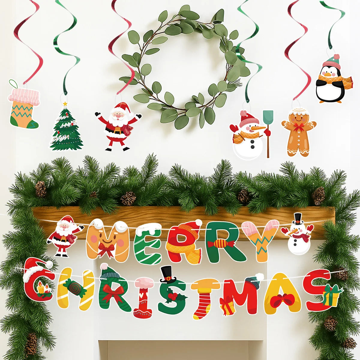 Christmas Banner Garland – Merry Christmas Decoration for Home, Navidad & Noel Décor 2025/2026