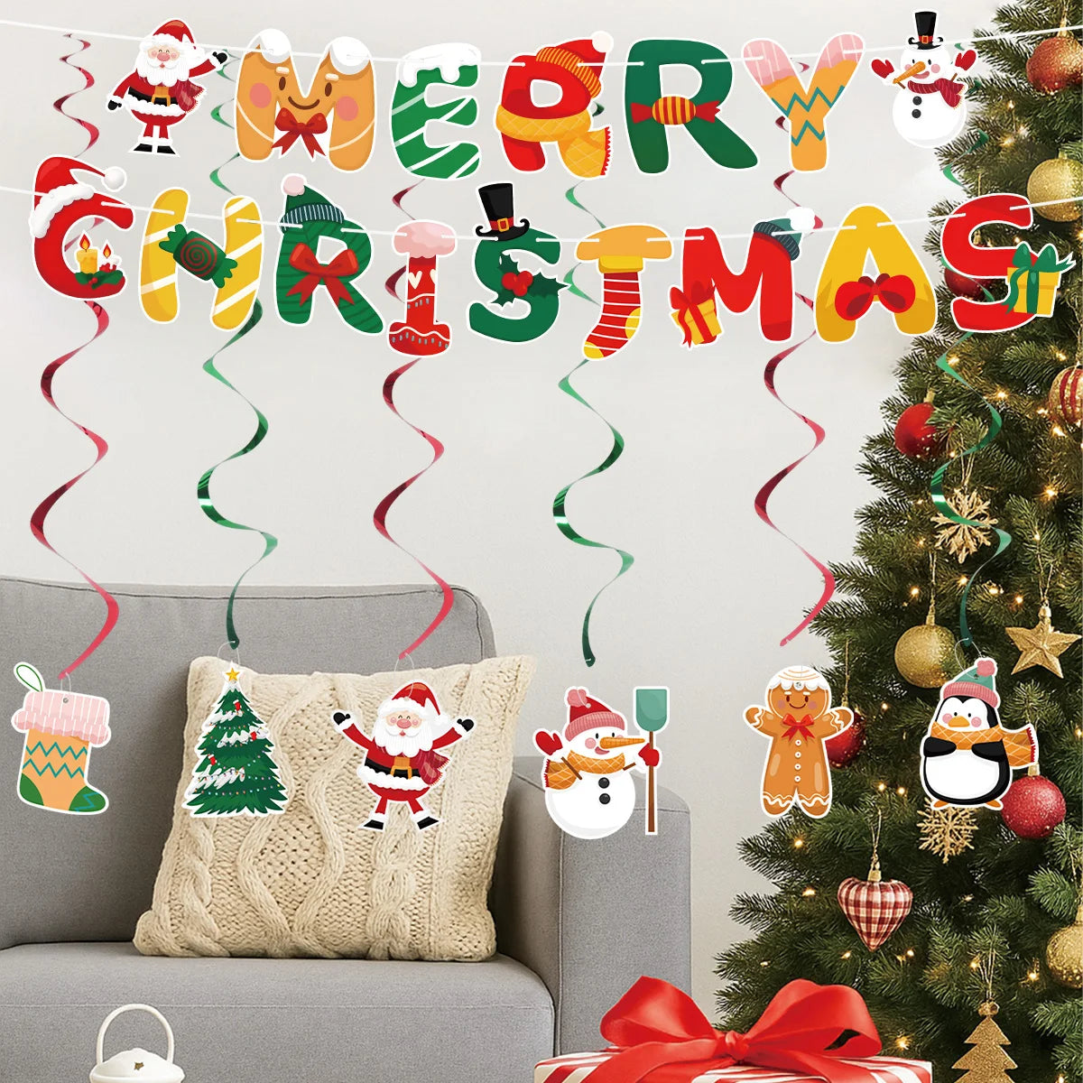 Christmas Banner Garland – Merry Christmas Decoration for Home, Navidad & Noel Décor 2025/2026