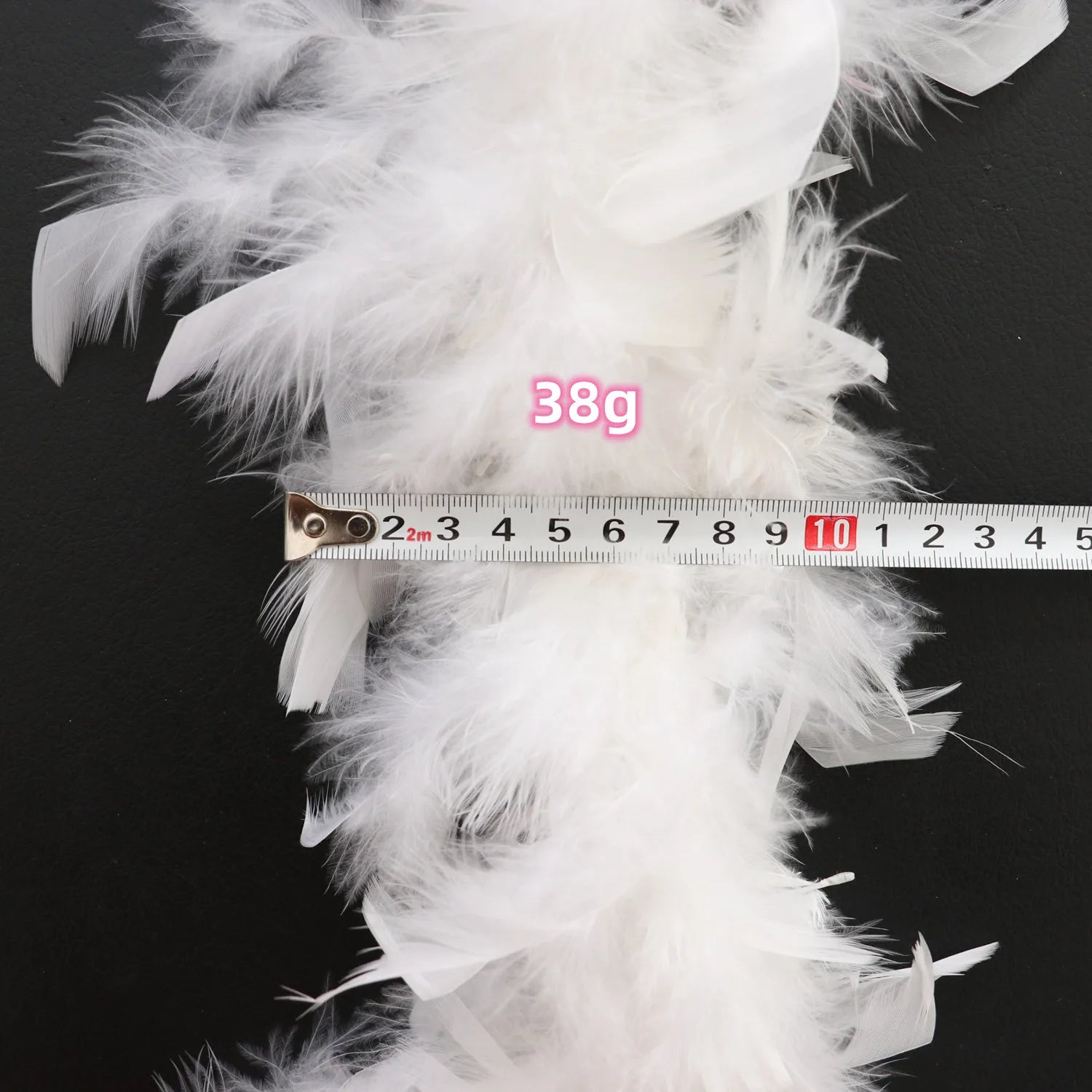 Luxury White Marabou Feather Boa – 2 Yards Soft Turkey Plumes for Crafts, Costumes & Décor