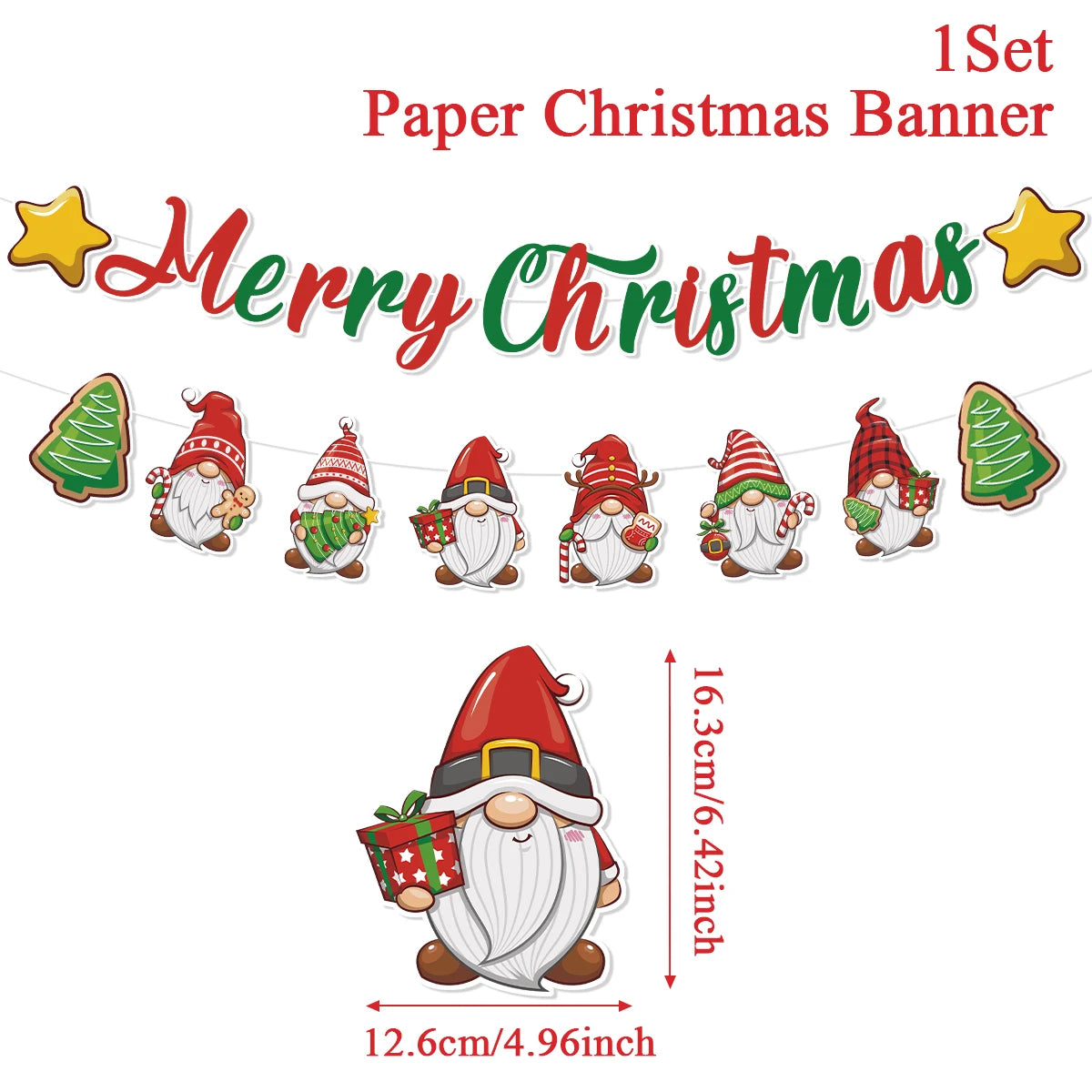 Christmas Banner Garland – Merry Christmas Decoration for Home, Navidad & Noel Décor 2025/2026