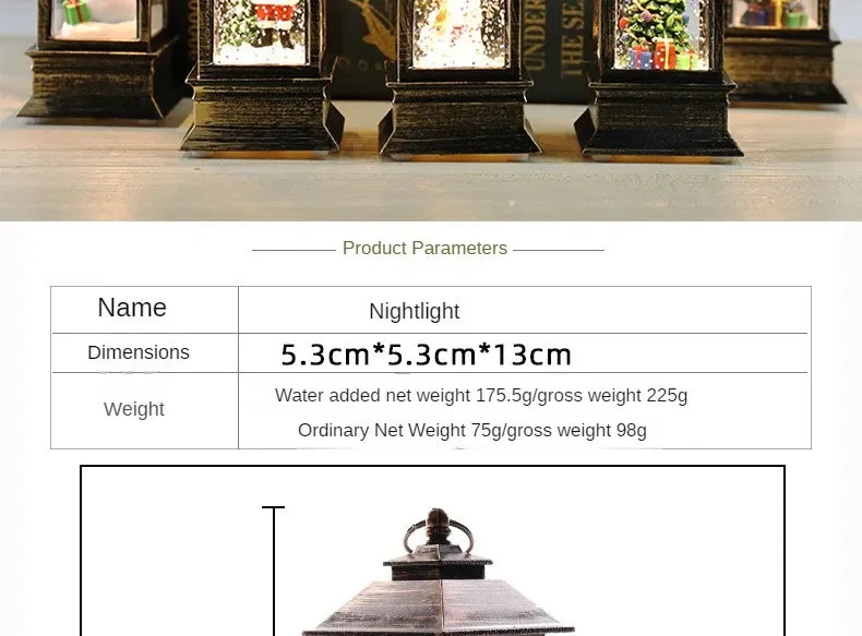 Santa Claus Crystal Wind Lights – Christmas Party Décor