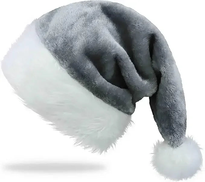 Christmas Santa Hats for Adults – Men & Women Holiday Hats in Red, Green, Blue, Pink, Purple, Black & White