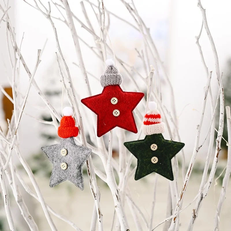 Shimmering Red Star Christmas Ornaments – DIY Tree Decorations & Holiday Home Accents