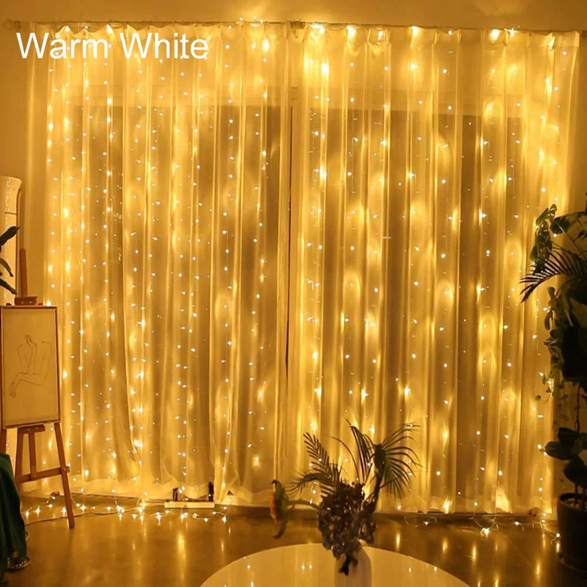 Christmas Curtain Lights Garland – 2025 Holiday Décor