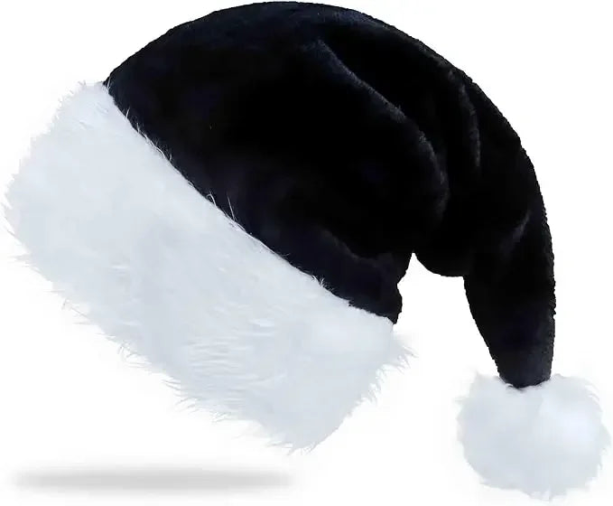 Christmas Santa Hats for Adults – Men & Women Holiday Hats in Red, Green, Blue, Pink, Purple, Black & White