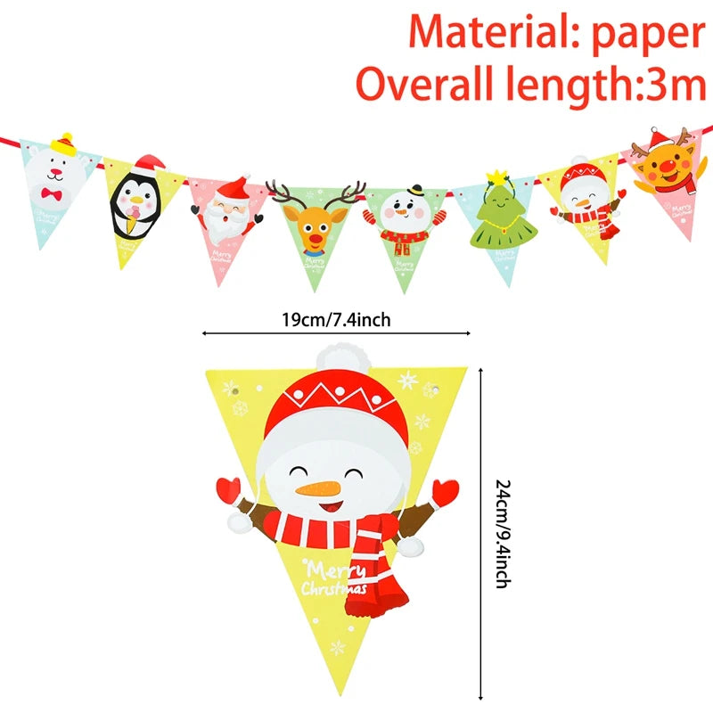 Christmas Banner Garland – Merry Christmas Decoration for Home, Navidad & Noel Décor 2025/2026